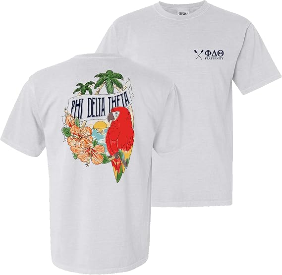 Phi Delta Theta Fraternity Greek Comfort Colors Tropical Tee Phi Delt