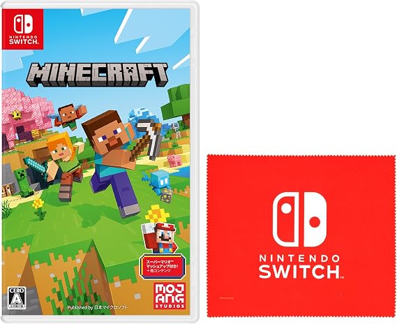 Minecraft マインクラフト - Switch オリジナルマイクロファイバークロス 同梱