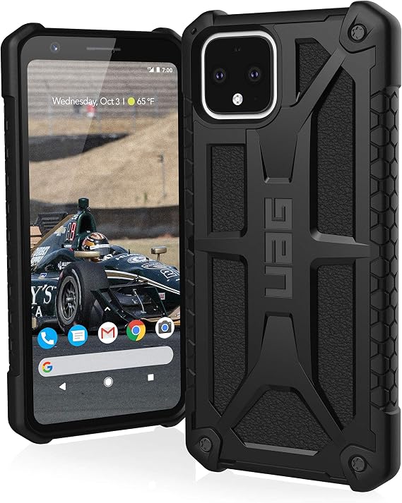 URBAN ARMOR GEAR UAG Made for Google Pixel 4 [5.7-inch Screen] Monarch Feather-Light Rugged [Black] Military Drop Tested Case
