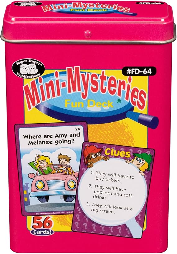 Super Duper Publications | Mini-Mysteries Fun Deck Flash Cards | Educational Learning Resource for Children
