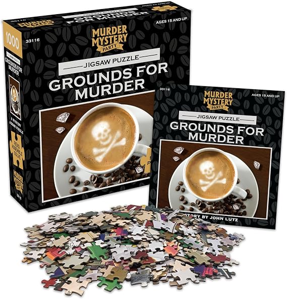 BePuzzled, Unravel the Mystery, Grounds for Murder, Classic Mystery Jigsaw Puzzle, 1000 Pieces