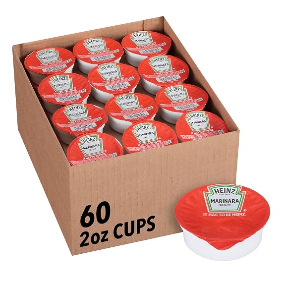 Heinz Marinara Sauce Single Serve (60 ct Casepack, 2 oz Cups)