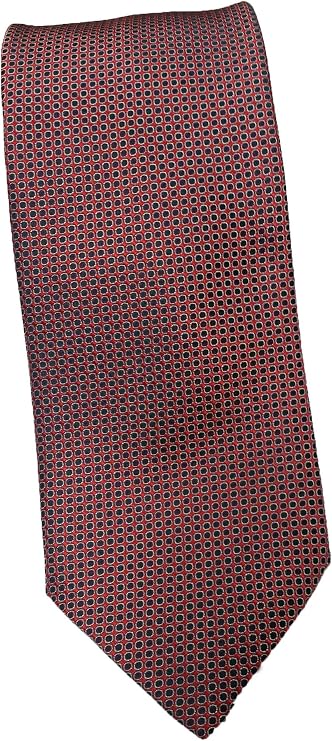 Ike Behar Burgundy with Black Dots Executive Extra Long Tie