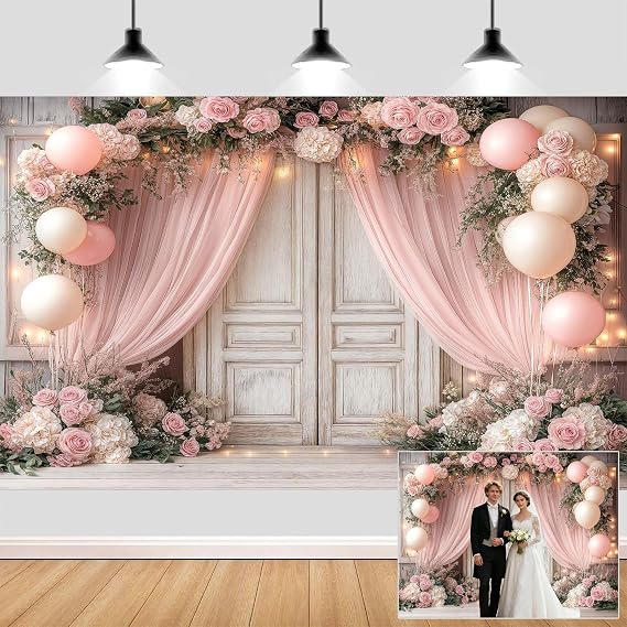 10X8ft Retro Blue Flower Backdrop Blue Hydrangea Floral Butterfly Arch Photography Backdrops European Style Bridal Shower Party Banner for Interior Portrait Photoshoot Photo Booth Wallpaper Decor