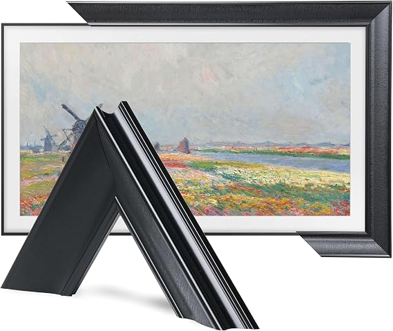 TV Guard Frame TV Bezel, Compatible With Samsung The Frame TV, 75 Inch, Modern Black, Suitable for Wall Mounted Televisions