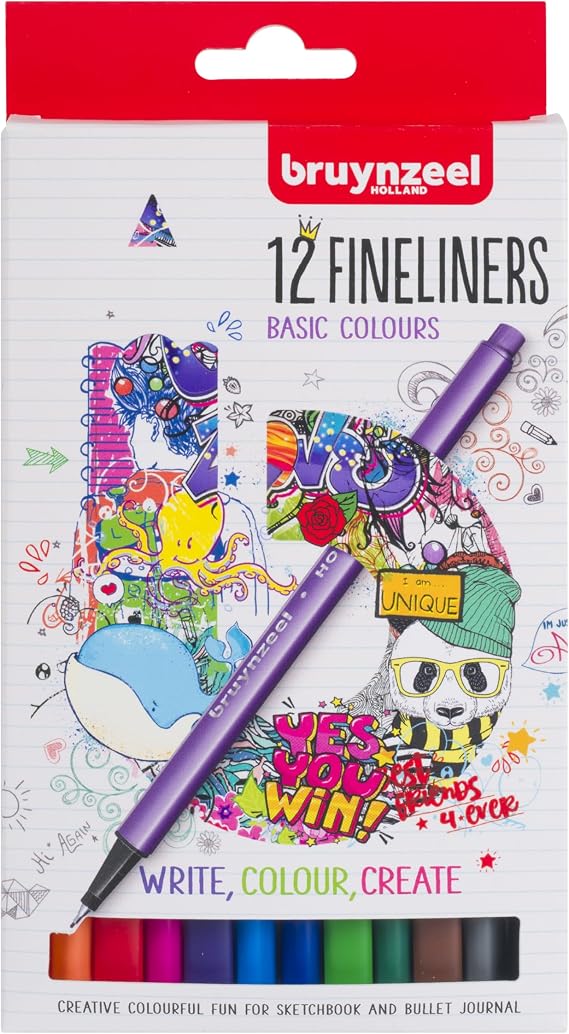 Bruynzeel Royal Talens Fineliner, Set of 12 (60241112)