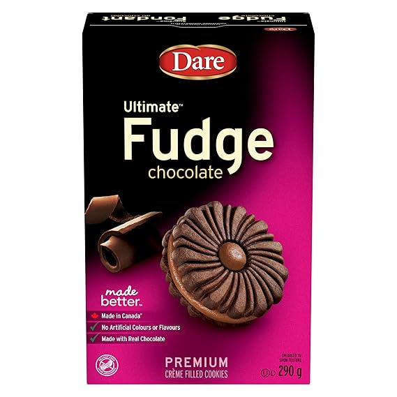 Dare Ultimate Fudge Chocolate Creme Cookies, 290g/10.2oz