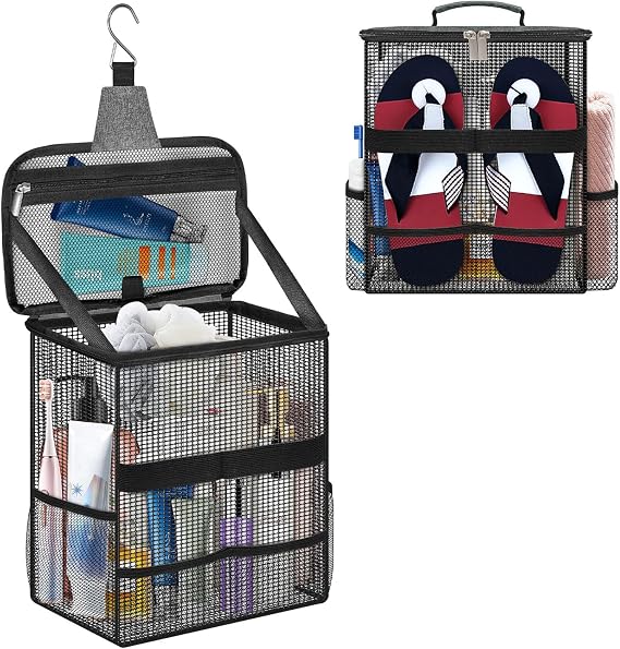 Boczif Shower Bag Mesh Caddy, Toiletry Bags Shower Caddy Portable