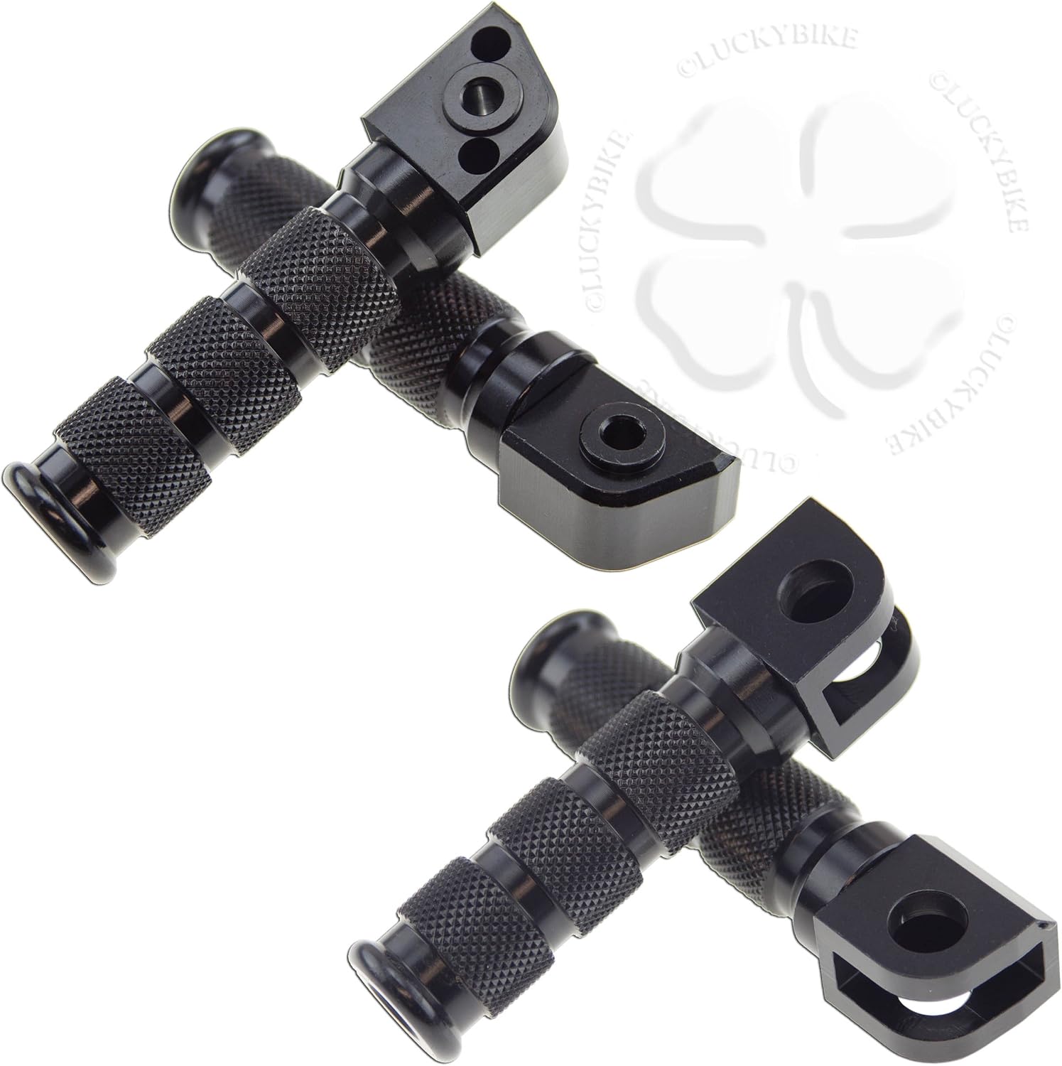 Black Front Rear Sport Foot Peg Set Passenger For Kawasaki Ninja 95-19 Kit