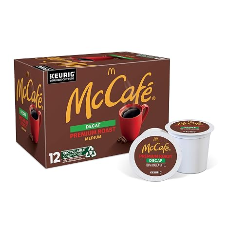 McCafe Decaf Premium Medium Roast K-Cup Coffee Pods (12 Pods)