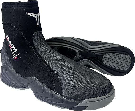 Mares Adult Trilastic 5mm Neoprene Scuba Diving Boots for Men & Women - Reinforced Toe & Heel, Rubber Sole & Side Zip