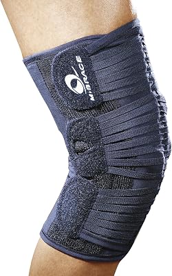 Vega Patella Stabilizer Knee Brace, Knee Strap, Knee Band, Support for Post Rehab and Prevention, 100% Cotton, Comfortable, for Men and Women, Blue, Medium