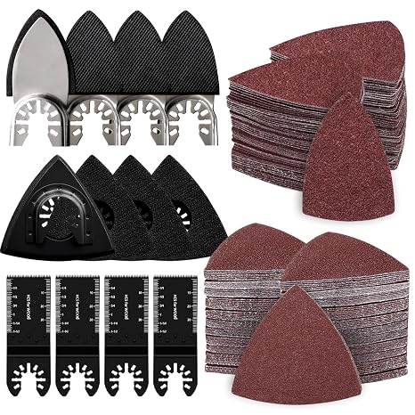 Multitool Sanding Pads (158 + 4 Blades kit)
