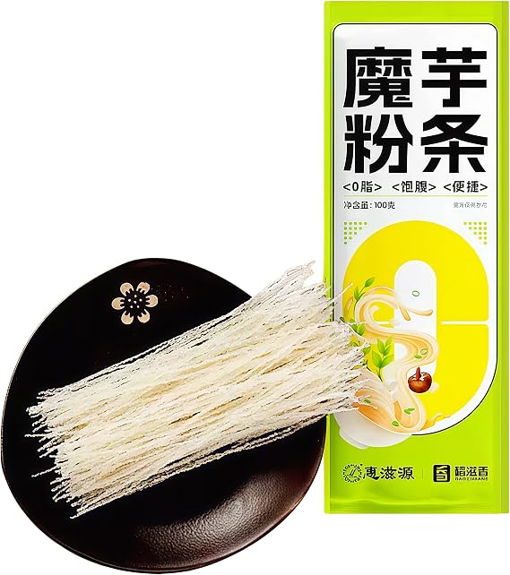 DAMAICHUHAI Konjac Jelly,Konjac Noodle,Kelp Noodles,Low-Calorie, Low-Fat Instant Rice Noodles, 100g/3.5oz.