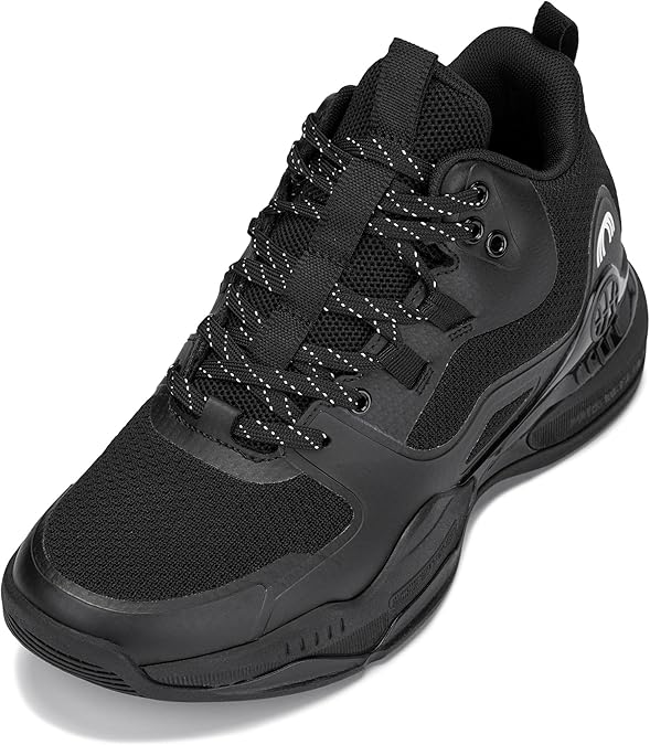 CALTO Men's Invisible Height Increasing Elevator Shoes - Basketball High-Top Sporty Sneakers - 3.0 Inches Taller