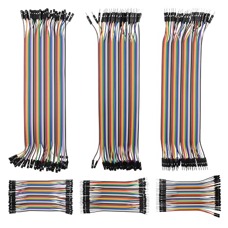 Antrader 240pcs 40pin Multicolored Jumper Wires,10CM+20CM Male/Female