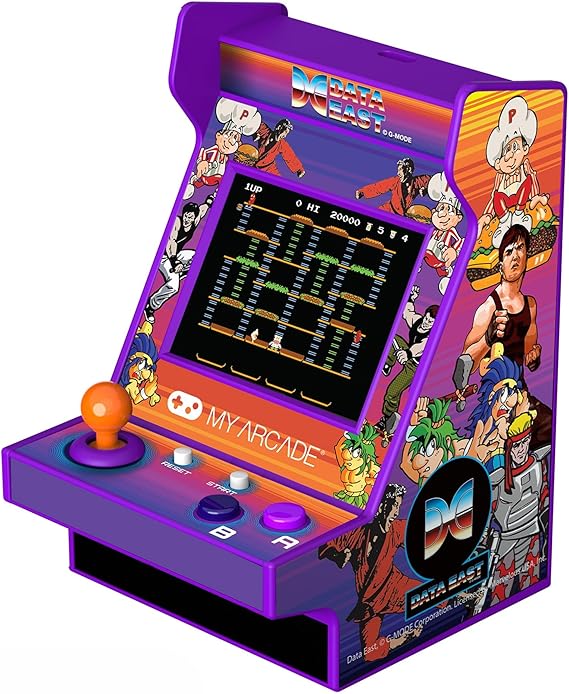 My Arcade Data East Hits Nano Player: 4.5" Portable Arcade | 208 Retro Games, 2.4" Screen