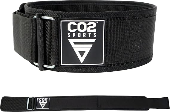 Titan Weight Lifting Belt Self-Locking Titan, Premium Support Belt for Functional Fitness, Deadlift Training, Black