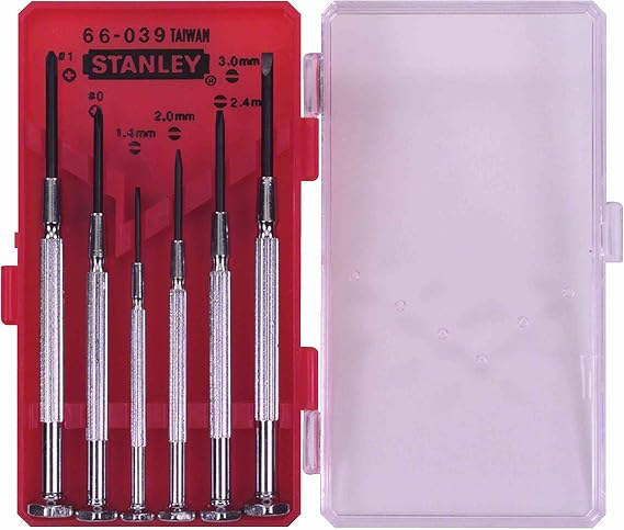 Stanley St166039 Watchmaker Screwdriver Set 6 Pieces