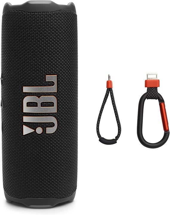 JBL Flip 7 - Taşınabilir Su Geçirmez ve Düşmeye Dayanıklı Hoparlör, Yapay Zeka Ses Arttırmalı Kalın Pro Ses, 16 Saat Çalma Süresi ve Değiştirilebilir Aksesuarlara Sahip PushLock Sistemi (Siyah)