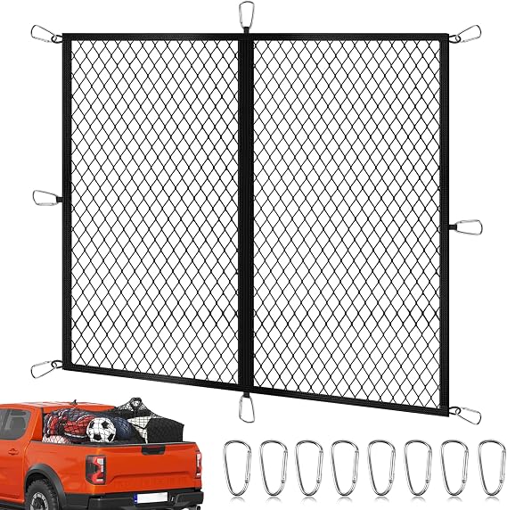 Cargo Net for Pickup Truck Bed, 4'4' Highly Elastic Truck Bed Cargo Net