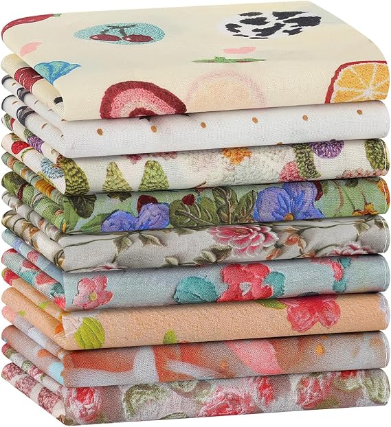 Handkerchiefs for Women Soft Cotton, Floral Womens Handkerchiefs, Dainty Decorative Ladies Hankies 6/9 PCS