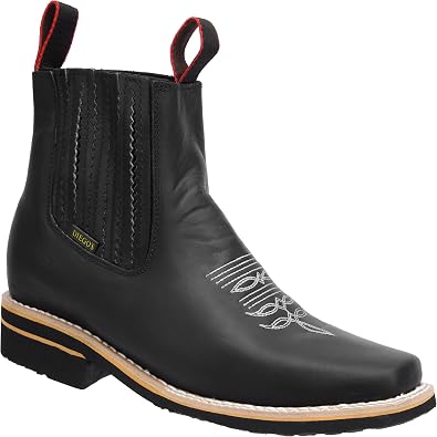 Western Shops Mens Short Ankle Western Rodeo Cowboy Boots