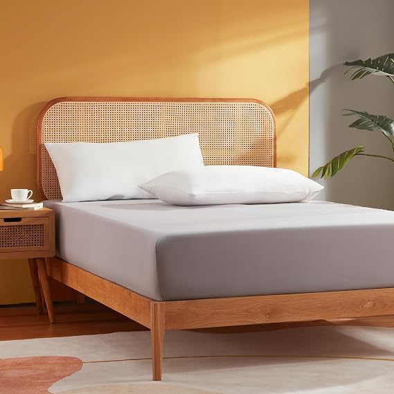 Sonive Double Fitted Sheet, Soft Brushed Polyester, 30cm Deep Pocket