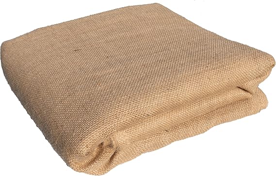 Burlapper Burlap Medium Weight Garden Fabric (40 Inch x 15 Feet, Natural)