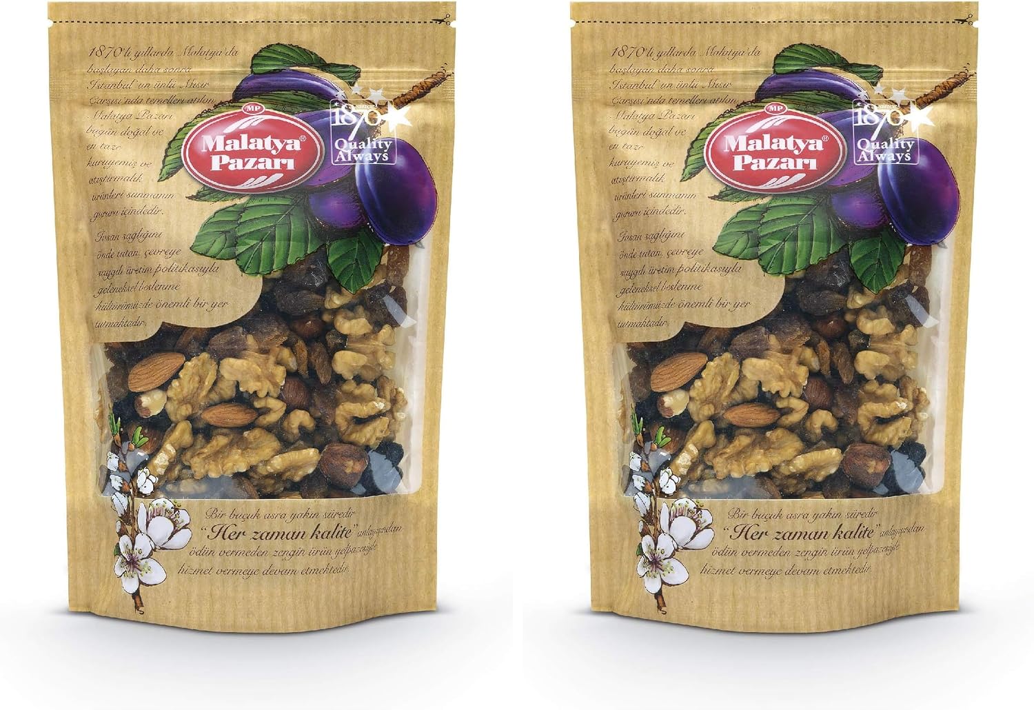 Malatya Pazarı Günkurusu Karışık Kuruyemiş 500 Gr (2 paketi)