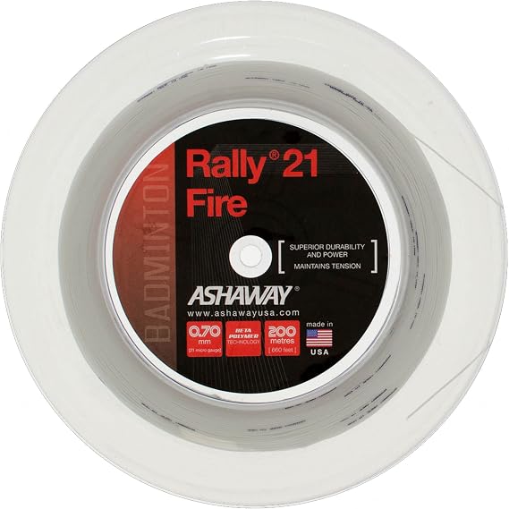 ASHAWAY Rally 21 Fire 0.70mm Badminton 200M Reel
