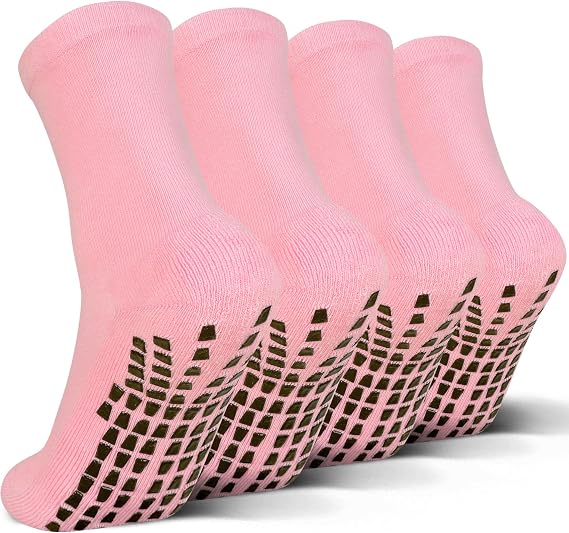 Grip Socks For Kids(4-16 Years Old) Youth Boys & Girls, Cushioned Sport Athletic Hospital Socks