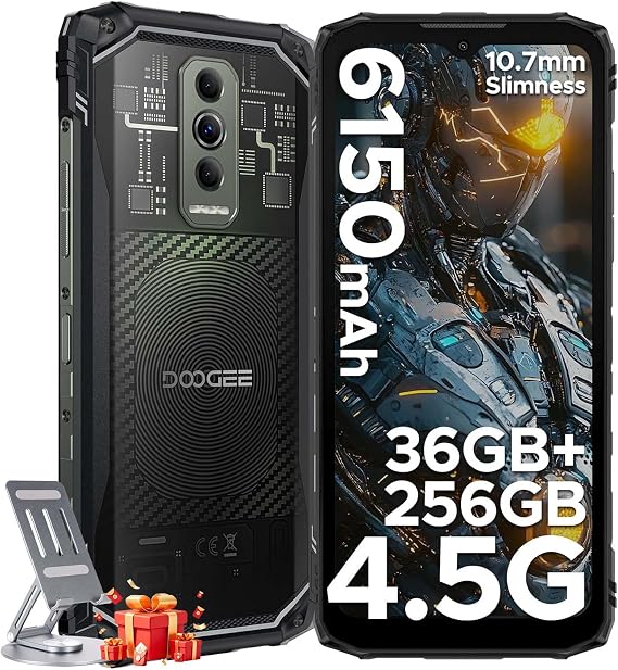 Blade 10 Ultra Energy Rugged Phone 4.5G, 36GB+256GB/2TB /6150mAh OTG / 64MP/ 6.56" HD+ 90Hz Android 15 Rugged Smartphone Dual SIM/NFC/Face ID/Fingerprint/IP68/IP69K Waterproof Phone 2026