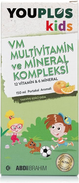 Youplus Kids Multivitamin And Mineral Complex Syrup 150 ML