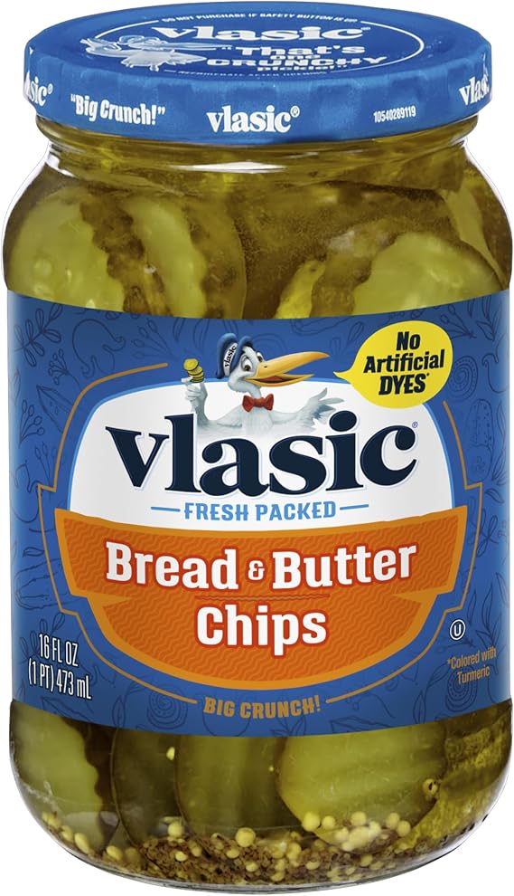 Vlasic Bread & Butter Pickle Chips, 16 oz. Jar