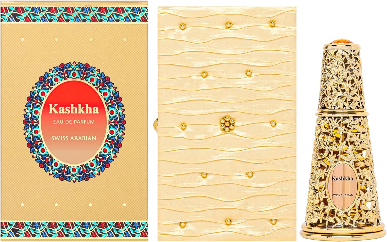 Swiss Arabian Kashkha - Luxury Products From Dubai - Long Lasting, Addictive Personal EDP Spray Fragrance - Seductive Signature Aroma - 1.7 Oz