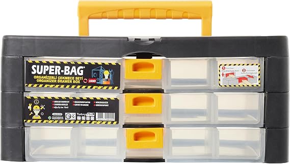 SUPER-BAG 3 Lü Organizer Çekmece