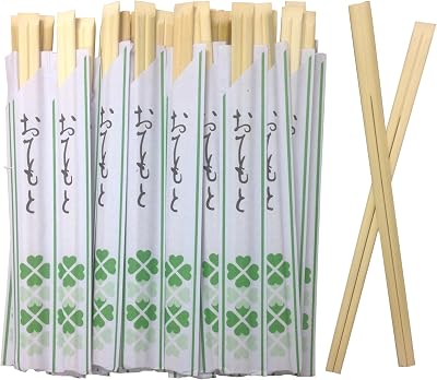 Shirakiku Individual Packed Disposable Wooden Chopsticks in Bags, 100 Pair