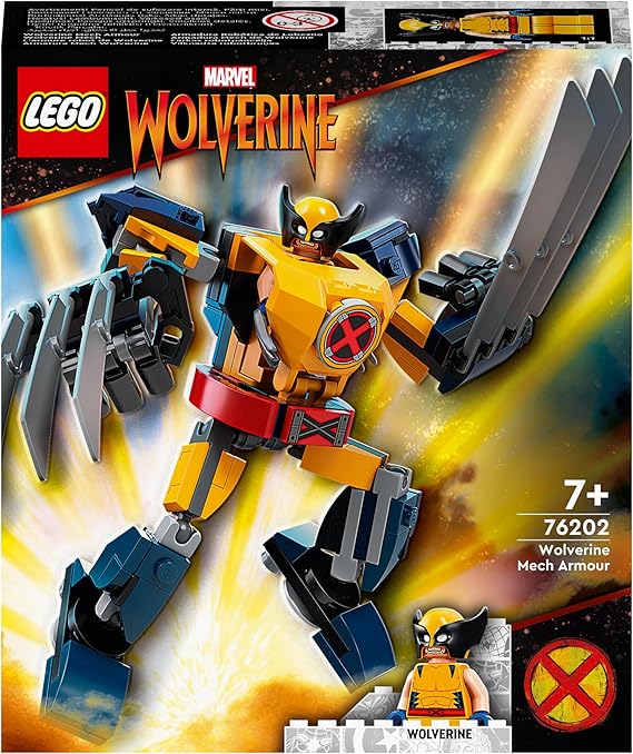 Lego 76202 Super Heroes Wolverine Mecha Suit, Toy Blocks, Gift, Super Heroes, American Comics, Sentai Heroes, Boys, Ages 7 and Up