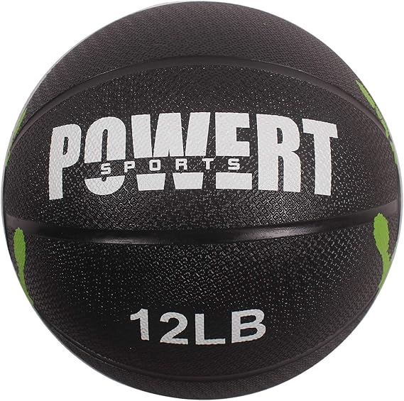 POWERT Medicine Ball Weighted Ball for HIIT Workout, Cardio Fitness Exercise & Physical Therapy