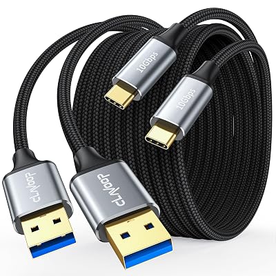 CLAVOOP USB 3.0 Micro B Cable 1.5 FT Bundle Android Auto USB Cable 3ft 2Pack