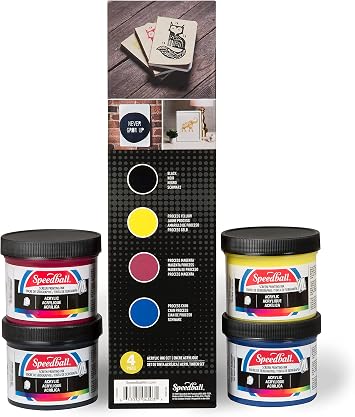Speedball Acrylic Screen Printing Ink Starter Set 4503