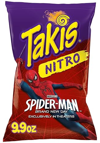 Takis Nitro 9.9 oz Sharing Size Bag, Habanero & Lime Flavored Extreme Spicy Rolled Tortilla Chips