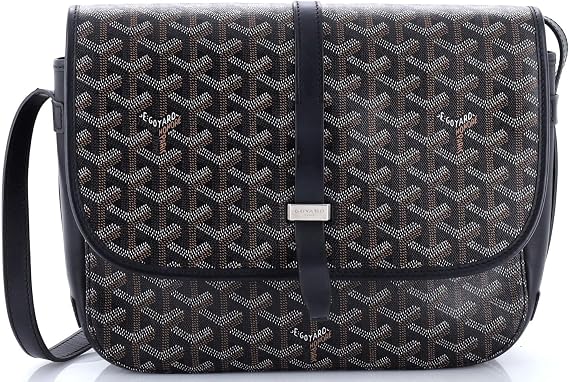 Pre-Loved Belvedere II Messenger Bag Coated Canvas MM, Black