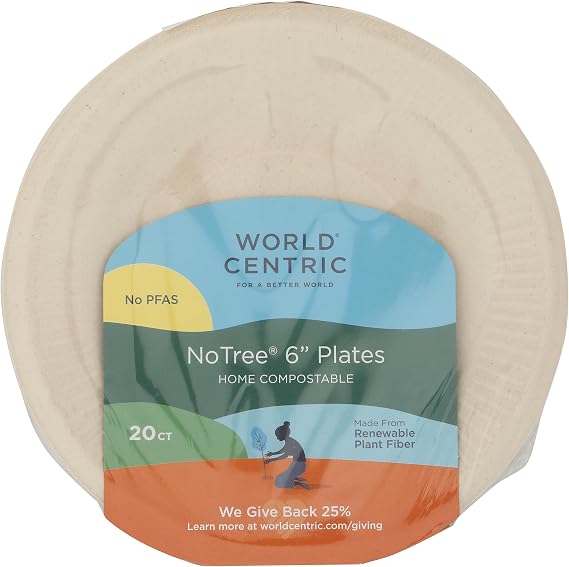 World Centric Table Ware PLRTSCU6-1 Each