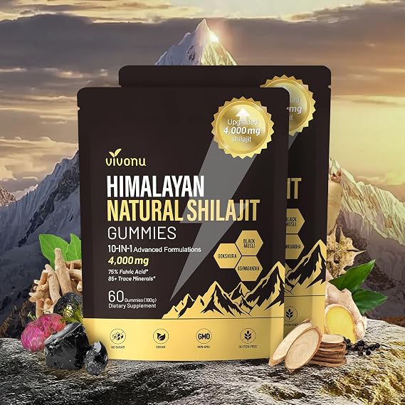 VivoNu Himalayan Shilajit Gummies, 2 Bag