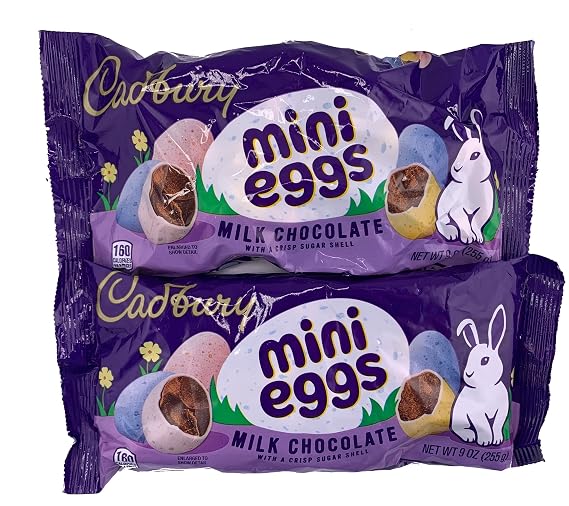 Snackivore Milk Chocolate Mini Eggs, 2 x 9oz Bags - Easter Candy