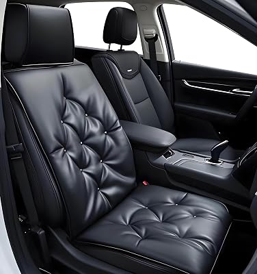 Big Ant Car Seat Cushion,PU Leather Auto Seat Cover Pad Pain Relief Cushion for Car Driver Seat Office Chair Home Use,Universal All Seasons 1pc
