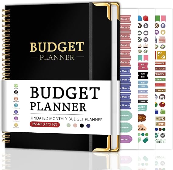 TREES Budget Planner, Undated 12-Month Bill and Expense Tracker, 7.2" x 10"