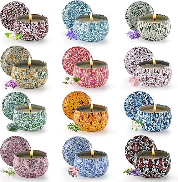 Scented Candle Set, Candles for Home Scented, Aromatherapy Candel Gift-Spring